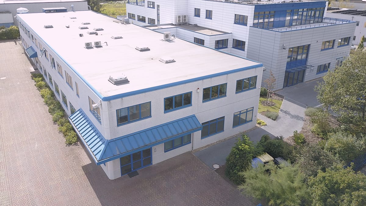 Aerial view of SHK's premises in Berlin-Marzahn